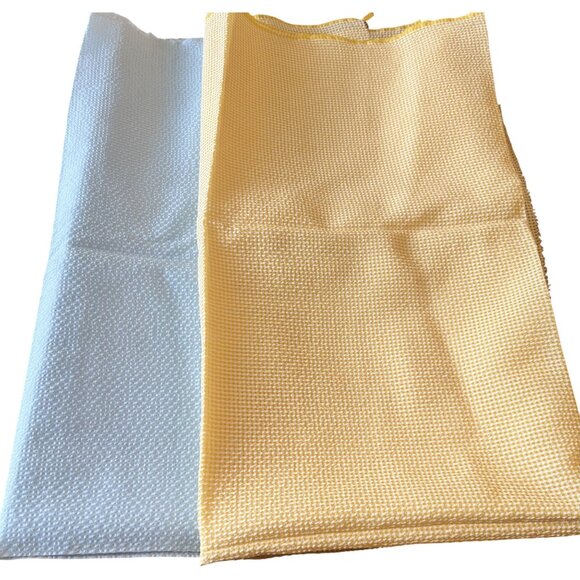 Vintage 1940-1950 Floral Striped Solid Fabric Lot of 13 Remnants - Picture 12 of 13